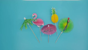 ไม้จิ้มค็อกเทล (Set 20 ชิ้น) ไม้จิ้มอาหารแฟนซี Fancy Cocktail Sticks ร่มคอกเทลสำหรับตกแต่งอาหาร