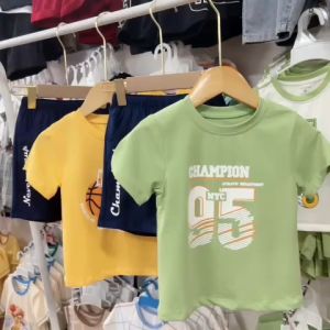 Đồ bộ thun cộc tay cho bé trai 2-6 tuổi bộ thun đùi cotton mặc nhà cho bé trai rất mềm mịn mát