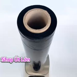 Màng PE Đen 50cm nặng 2Kg - 2.4kg rộng 50cm lõi giấy 300gram độ dầy màng 16 - 17 míc