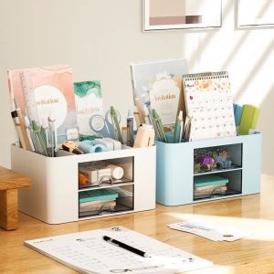 BW-C1002 Desk Organizer Rak Laci Plastik Tempat Serbaguna / Tempat Penyimpanan Alat Tulis Kantor