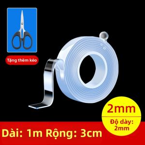 Băng Dính Nano Mạnh Không Thấm Nước Trong Suốt Không Lớp