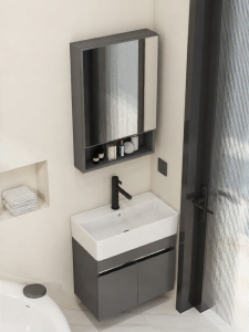 NIUNAISI | Small Household Stainless Steel Bathroom Vanity 30cm Wide