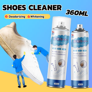 E.B. 360ml White Shoe Cleaner Spray Sole Whitening Shoe Sneaker Yellow Stain Remover for Shoes