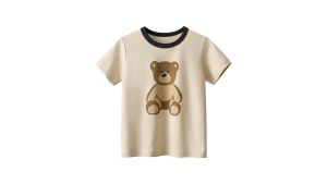 2023 Children Short T-Shirts Tees Clothes for Boy 100% Cotton Short Sleeve Bear Car Animals Cartoon Kids Casual Sport Top