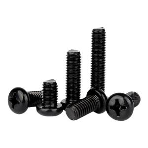 GUWANJI | Black 304 Stainless Steel Extended Cross Round Head Screws