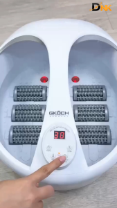 Bồn ngâm chân massage GKOCH SS-606D 7L 450W làm nóng và giữ nhiệt 30–45°C sục khí rung 6 con lăn