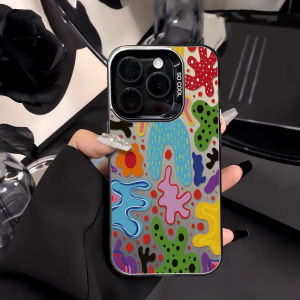Colorful Graffiti Painting Phone Case For iPhone 17 Pro Max 16 15 14 13 11 12 8 7 Plus XR XS Air 17promax Shockproof Cover Funda