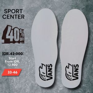 Insole Sepatu Vans Series Pria & Wanita 33-46