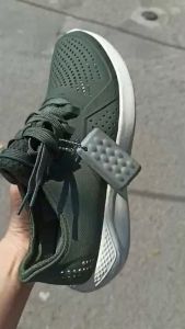 Giày Cross Literide pacer nhựa đi mưa kháng khuẩn nam nữ chuẩn xịn full box màu xanh rêu