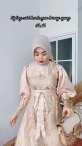 Couple Zianka Dress + Batik Panjang Baju Kondangan Pesta Lamaran Wisuda 2022