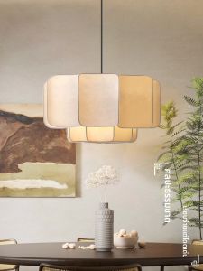 DENGMEIYOUPIN | New Chinese Zen Style Mid-century French Creamy Song Aesthetic Chandelier