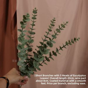 Nordic Style Artificial Eucalyptus Leaves for Home Decoration Flower Arrangement Fake Green Plants Simulation Decorative Accessories