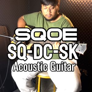 SQOE SQ-DC-SK-E 41 Inch Acoustic Guitar with Sqoe KLT-18A pick up w Arm Bevel ( SQDCSKE / SQ DC SK E)