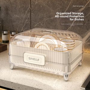 Dustproof Multifunctional Dish Drainer and Utensil Organizer