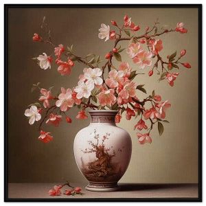 Tranh treo tường hoa đào tranh dán tường tranh in canvas CGI-86