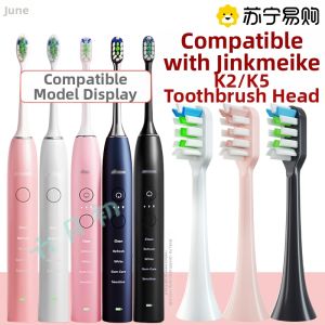 Soft Bristle Electric Toothbrush Head Universal for JIMOK K2/K5 Initial June Suitable Deep Cleaning Oral Care Beauty Instrument