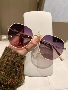 RUIYABO | Women Large Frame Golden Thin Wire Polarized UV Protection Sunglasses Slim Look