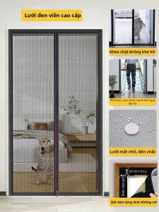 YIMING | Rèm Cửa Chống Muỗi Cho Thú Cưng Chống Gió Không Bị Mèo Hủy