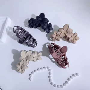 ACC239 Klip Rambut Estetik Bunga Kamboja Hair Clip Bunga Jepit Rambut Korea