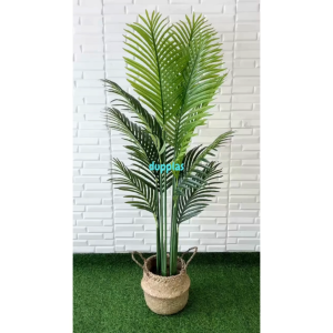 Pohon Artificial Tanaman Imitasi Palem T150 Latex Cover Pot Purun Belly Dekorasi Rumah Hiasan Apartemen Aesthetic
