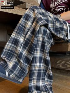 TUCANO | Plaid Retro Loose Flare Pants