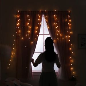 Double Layer Curtains for Bedroom Room Darkening Thermal Curtain Rainbow Star Blackout Curtains for Kid Nursery Child