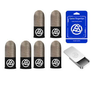 1/2 Pair Luminous Fingertips Non-slip Game Finger Sleeve Breathable Sensitive Mobile Touch Glove for PUBG Mobile Gaming