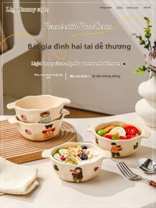 Mr.Snail | Bát Cá Nhân Cho Trẻ Em Gốm Sứ Tay Cầm Đôi