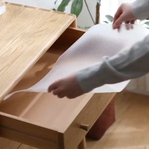 Cuttable Drawer Mat Non Slip Oil-proof Waterproof Table Placemat Paper Cabinet Shelf Liner Mats Cupboards Pad