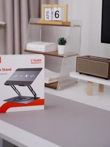 Cabletimes | CABLETIME Aluminum Laptop Stand 360° Rotation Foldable Vertical Tablet Desktop Holder for MacBook Air Pro iPad Dell Lenovo
