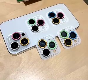 Ring Camera / Pelindung Lensa Camera Glow In The Dark Colourfull For Iphone 11 Pro 11 Pro Max Iphone 12 Pro 12 Pro Max Iphone 13 Pro 13 Pro Max Iphone 14 Pro 14 Pro Max Iphone 15 Pro 15 Pro Max Iphone 16 Pro 16 Pro Max