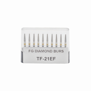 10Pcs 1.6mm High-Speed Diamond Burs Kit 5-Type Polishing For Dental Clinic Prosthesis Crown Adjustments