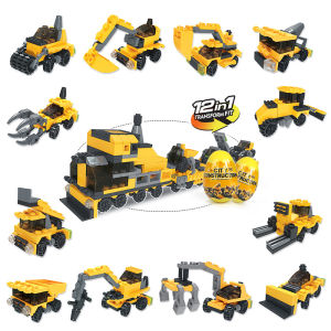 70mm Fun Twist Egg Toy Building Blocks Assembly Surprise Egg Boys Girls Kindergarten Gift Interactive Collectible Figurine