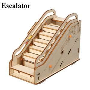 Childrens science and education experiment models childrens DIY escalator assembly toys childrens DIY gifts