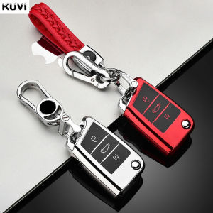 TPU Car Key Case Cover Shell Fob For VW Volkswagen Golf 7 MK7 Tiguan MK2 For SEAT Ateca Leon FR 2 Ibiza Skoda Octavia A7 Keyless