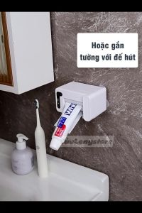 Dụng Cụ Nặn Kem Đánh Răng Tự Động Không Chạm Cảm Biến Thông Minh máy nhả kem cho bé người lớn tiết kiệm gắn tường cao cấp
