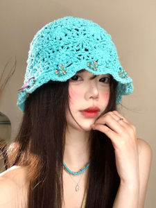 BAOYINFEI | Handmade Lace Flower Cap Hat Breathable Light Summer Wear