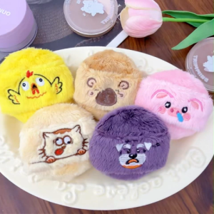 Ultra Larger Soft Plush Makeup Setting Powder Puff Cute Cartoon Loose Flocking Powder Puff Comfortable Skin-friendly Baby Powder Puff Face Beauty Tools