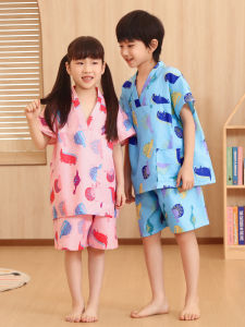 Disposable Kids Moisture-Wicking Clothing Pure Cotton Boy Girl Bathing Suit Cute Parent-Child Clothes Sauna Clothes Han Steamed Clothes
