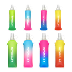 Sport Water Bottle TPU Folding Soft Flask Drink Portable Water Bottle High Flow Running Hiking Bicycle Fitness Water Bag