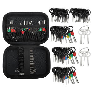 Car Terminal Removal Tool Kit - Wiring Harness Connector Pin Extractor Set with Storage Case for Automotive Electrical Repair