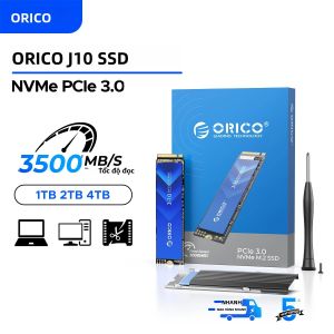 Ổ Cứng Thể Rắn Nội Bộ ORICO J10 M.2 NVMe SSD 1TB PCIe 3.0 Gen3 X4 3500Mbps Với Tấm Tản Nhiệt 2280mm Dành Cho Máy Tính Để Bàn Và Máy Tính Xách Tay