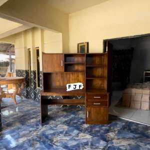Meja Belajar Anak Minimalis Kayu Jati Tua