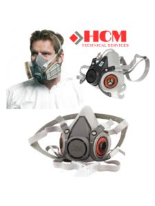 BỘ MẶT NẠ NỮA MẶT 3M CỠ NHỎ - 3M 6100 bảo hộ lao động bảo vệ hô hấp chống khí độc khói lan