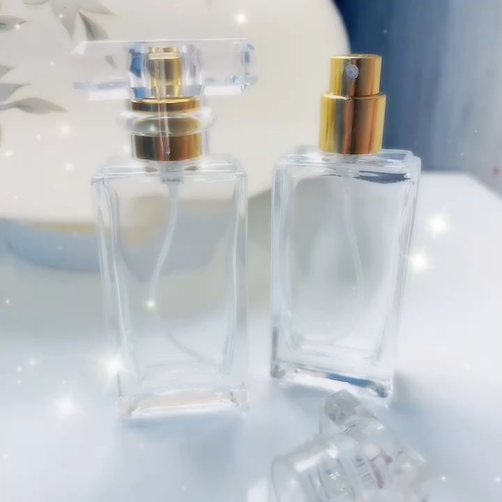 10pcs] 30ml (GA417C) Screw Refillable Empty Glass Perfume Bottle