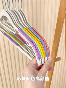 40PCS Colorful Non-slip Hanger Clothes with 360° Swivel Hook Hanger Organizer Hanger for Clothes