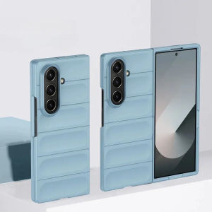 szhaiyu | Shockproof Luxury Skin Feel Phone Case For Samsung Galaxy Z Fold 8 7 6 5 4 Ultra Wave Pattern Candy Color Armor Protector Cover