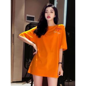 SUSHOUWANGE | Orange Short Sleeve Loose T-shirt