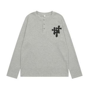 RedEye American High Street Loose Fit Cross Pattern Hoodie for Men Knitted Top Casual Youth Popular round Neck Sweatshirt