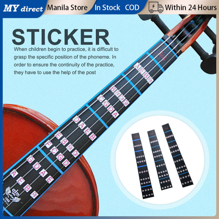 1 4 3 4 1 8 Finger Guide For Violins Fingerboard And Fretboard Sticker